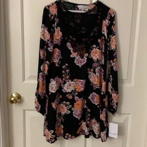 Love, Fire Dress with Removable Slip (Lining). NWT